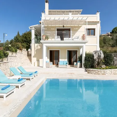 Villa View Villas-corfu-villa Eleni,4 Bedrooms,large Private Pool,prime Location Kasziópi