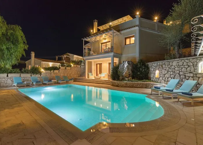 View Villas-corfu-villa Eleni,4 Bedrooms,large Private Pool,prime Location * Kassiopi